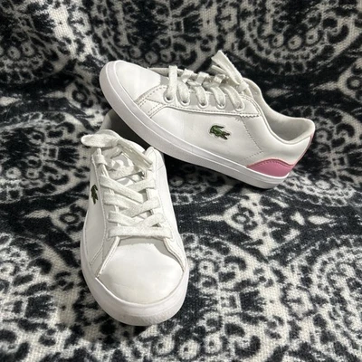 Zapatillas Lacoste Lerond para Niños, Blanco/Rosa Claro Talla 12 Foto 1 de 4