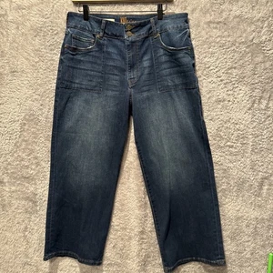 KUT from the Kloth Women's Lucy High Rise Crop Wide Leg Jeans Blue Sz 12 NWT - Picture 1 of 13