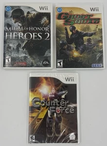 Lotto Nintendo Wii: Medal Of Honor Heroes 2, SEGA Ghost Squad e NUOVO Counter Force - Foto 1 di 3