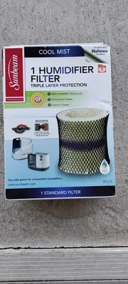 SUNBEAM SF213 Cool Mist Type B Humidifier Filter, White&Black, Open Box! - Image 1 of 4