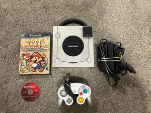Nintendo Gamecube Bundle Silver, Paper Mario, Controller, Memory Card- Tested - Picture 1 of 12