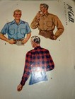 *VTG 1940s MENS SHIRT Sewing Pattern Medium CHEST 38-40