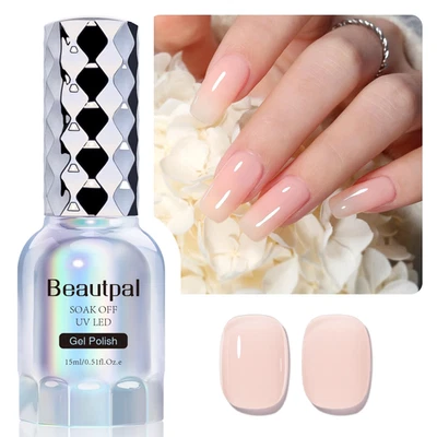 BEAUTYPAL Nude гель-лак 15 мл желе молочно-розовый полупрозрачный цвет УФ-свет лечить G - Изображение 1 из 4
