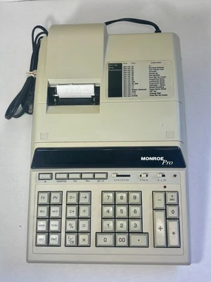 Monroe Pro Desktop Print Display Electronic Printing Calculator - Image 1 of 4