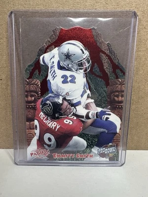 1999 pacific pro bowl die cut emmitt smith #5 - Image 1 of 2