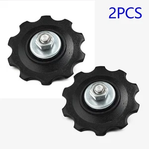 2x Bike 6-7Speed Rear Derailleur Plastic Wheels Guide Wheels High Quality - Picture 1 of 13