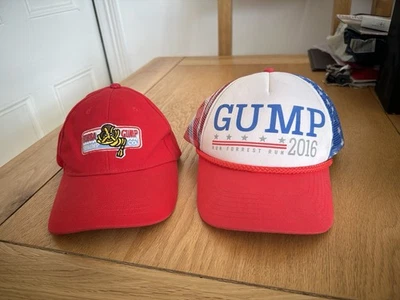 Bubba Gump Shrimp Hats Red America Cap Sunhat Adjustable Strap - Image 1 of 4