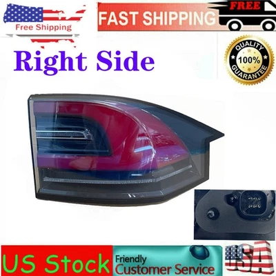 For 2017-2020 Tesla Model X OUTER RIGHT SIDE Passenger Tail Light Lamp OEM US Foto 1 de 4