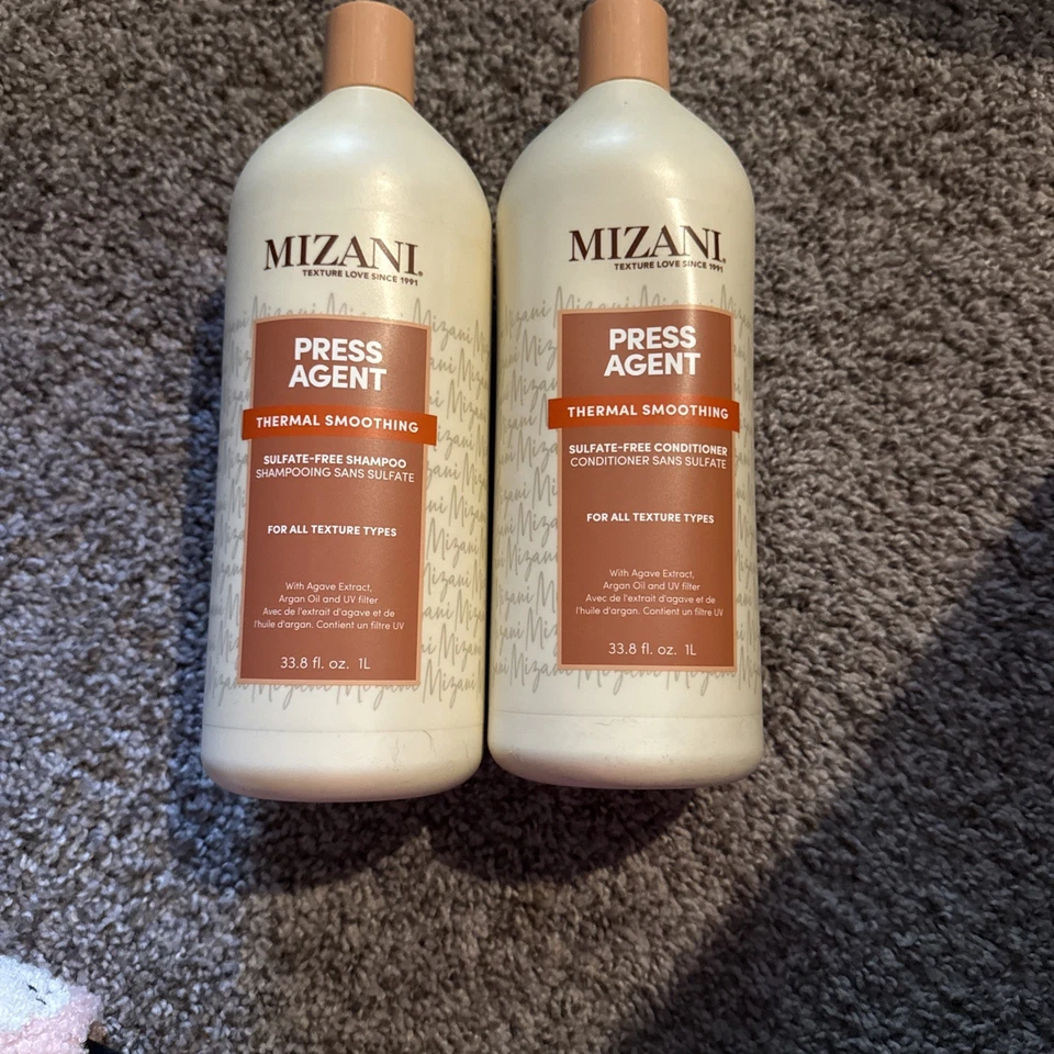 Mizani Press Agent Thermal smooth sulfate-free Shampoo and Conditioner 33.8 oz - Image 1 of 1