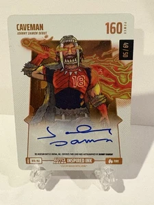 Bo Jackson Battle Arena Update BFA-178 Caveman Fire Auto /50 SP Johnny Damon - Picture 1 of 2