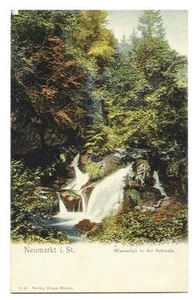 AK Neumarkt i. St. - Wasserfall (um 1900) color - Bild 1 von 1