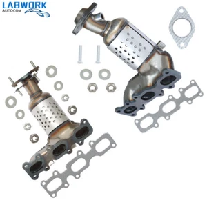 Pair Bank 1 & 2 Manifold Catalytic Converter For Ford Explorer 2013-2019 3.5L V6 - Picture 1 of 12