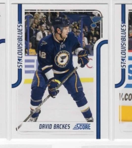 David Backes 11-12 Panini Score Hockey Base Common #399 St. Louis Blues - Imagen 1 de 1