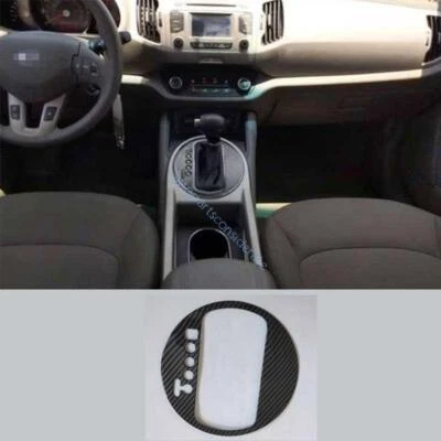 Marco de cambio de marchas consola central de fibra de carbono ABS para Kia Sportage R 11-2016 1x Foto 1 de 4