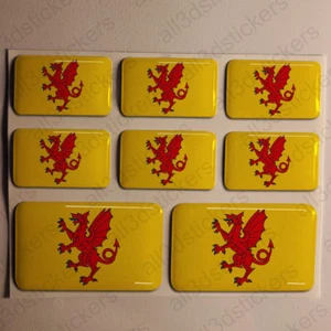 Aufkleber Somerset UK Resin gewölbt Sticker England Flagge 3D Klebeaufkleber - Bild 1 von 1