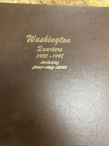 1932- 1998 Includes Proofs Washington Quarter Set Complete 1953-1998 Cover