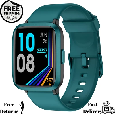 Fitness Tracker, Fitness Watch with Blood Oxygen, Blood Pressure Monitor - Green - Image 1 of 4