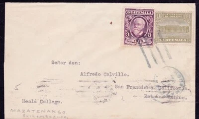 GUATEMALA 1930 CVR TO USA (WS108)* - Image 1 of 2