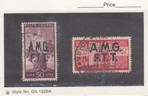 Italy TRIESTE ZONE A Scott # 13-14 Used Cat $53.00 - Picture 1 of 1