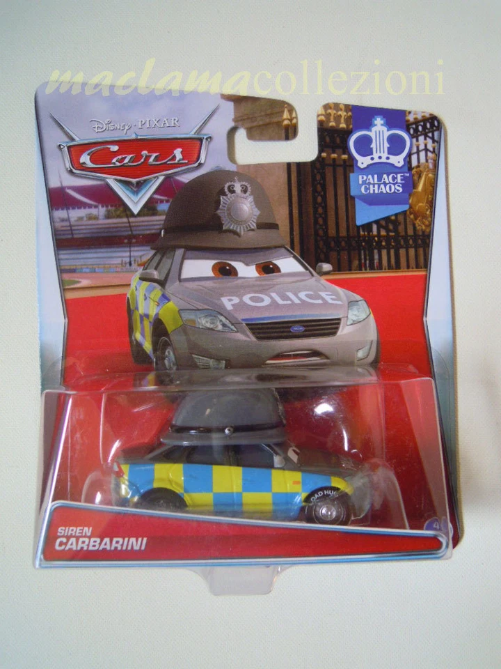 RARO CARS Disney pixar 2015 Siren CARBARINI palace chaos 4/7 mattel 1/55 maclama - Immagine 1 di 1