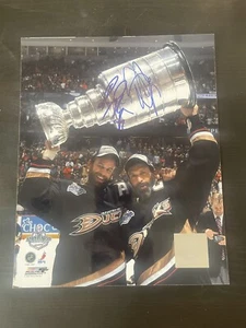 Rob and Scott Niedermayer doppia FOTO FIRMATA 8x10 Anahiem Ducks Stanley Cup - Foto 1 di 2