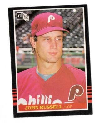 1985 Donruss John Russell Philadelphia Phillies #648 Excellent - Image 1 of 2