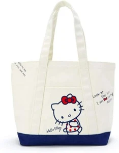 Sanrio Hello Kitty Canvas Tote Bag Japan F/S - Picture 1 of 4