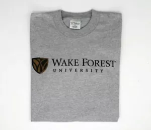 Wake Forest University Demon Deacons Gray Shirt Sz S USA Cotton Exchange EUC - Picture 1 of 12