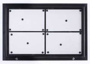 Weather Resistant, Magnetic Surface, Bulletin Board with Swing-Open Locking Door - Picture 1 of 7