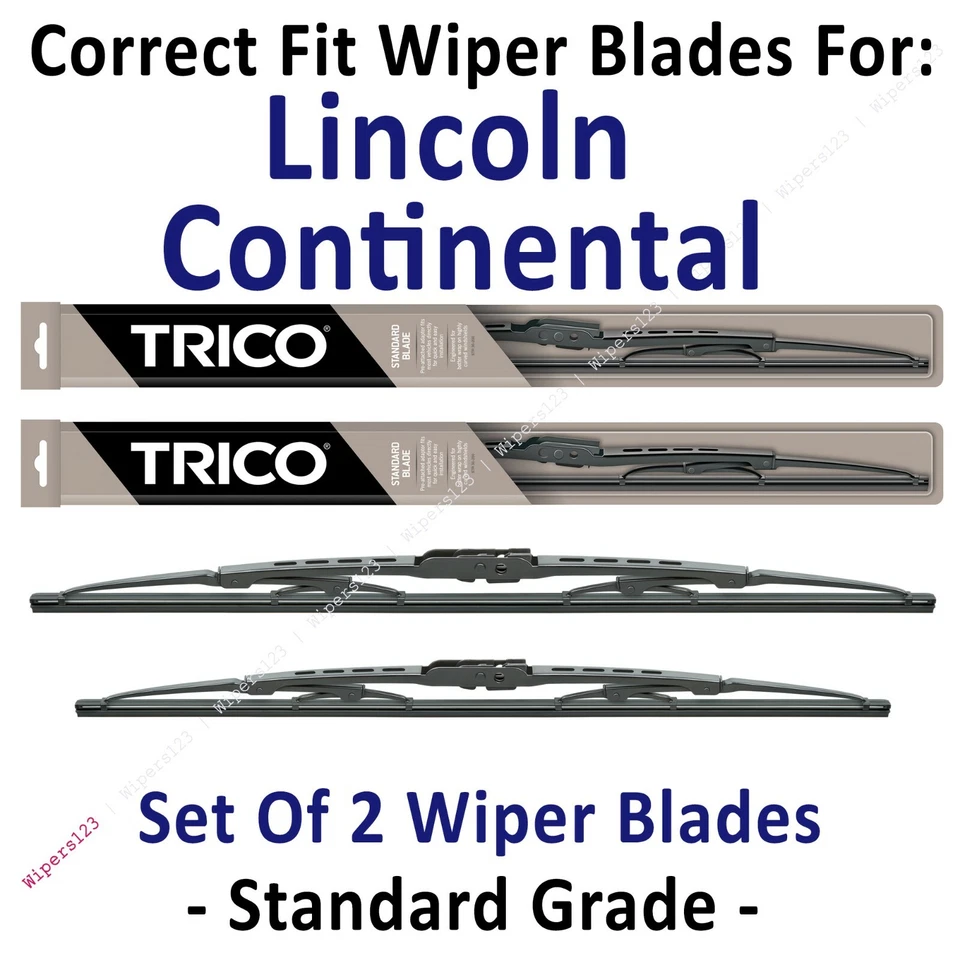 Paquete de 2 escobillas limpiaparabrisas estándar - aptas para Lincoln Continental 1998-2002 - 30240/200 Foto 1 de 1