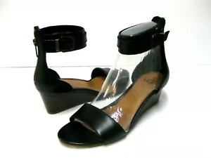 UGG CHAR DAMEN KEILSCHUHE LEDER SCHWARZ ALLE GRÖSSEN - Bild 1 von 6