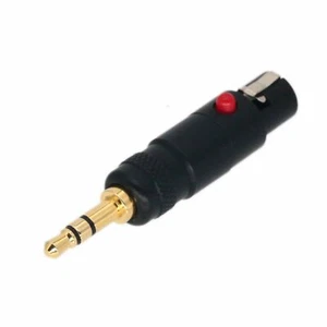 DIY Adapter Mini-XLR TA4F to 3.5mm 1/8" TRS male for audio wireless Microphones - Picture 1 of 2
