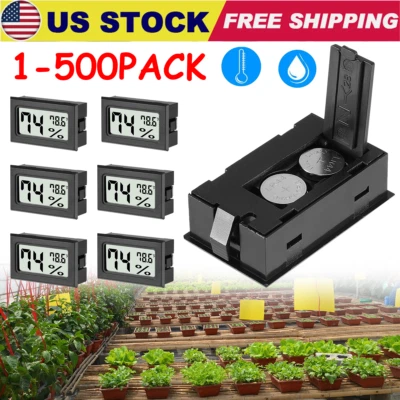 LOT 2 In1 Digital Lcd Hygrometer Humidity Meter Tester Temperature Thermometer  - Image 1 of 4