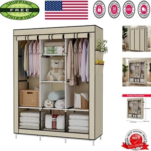 Lightweight Portable Clothes Organizer with Easy Assembly - Stylish Beige Design - Picture 1 of 9
