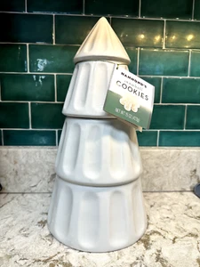 DesignPac Winter Tree Cookie Jar, 15 Ounce, White New With Tag - Picture 1 of 5