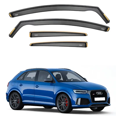 ISPEED Wind Deflectors for Audi Q3/RSQ3 MK1 2011-2018 5-Door SUV 4pc Set Visors - Image 1 of 4
