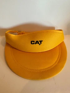 Vintage CAT Caterpiller Equipment Yellow Visor - Picture 1 of 9