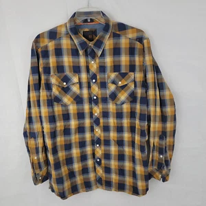 5.11 TACTICAL Herren Hemd Gr. XL Covert BLAU kariert Druckknopf Arbeit Cowboy 72404 *LESEN* - Bild 1 von 17