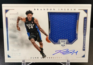 2016 National Treasures Collegiate Brandon Ingram Rookie Patch Auto /49 RC RPA