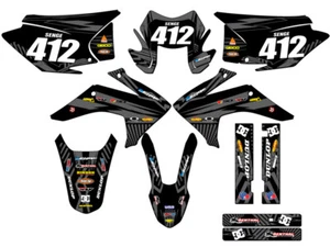 2015-2020 (with Headlight) CRF 230 F MAYHEM Black Senge Graphics Kit Compatib... - Picture 1 of 10