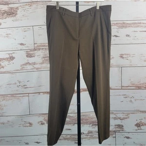 NWT Fabiana Filippi Dress Pant Wool Trousers Brown Italian 48/XL = US 12 HEMMED - Picture 1 of 10