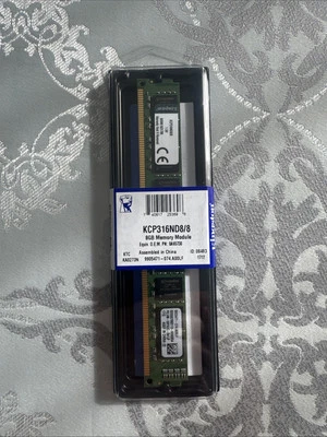 KINGSTON KCP316ND8/8 8GB DDR3 PC3 12800 Desktop Memory  - New / Sealed - Image 1 of 4