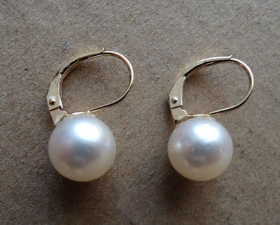 Schmuck , Ohrschmuck , Perlen - Ohrringe 585 er Gold - Bild 1 von 4