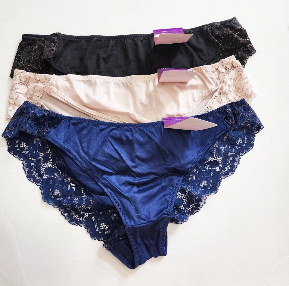 3 Ropa Interior Tanga Maidenform Comfort Devotion Encaje Espalda Multi 40159 Talla 9/2XL-NUEVA CON ETIQUETAS Foto 1 de 1