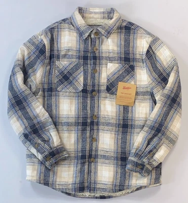 NUEVA Chaqueta Para Hombre Brooklyn Cloth The Shacket Sherpa Forrada Más Pesada Foto 1 de 2