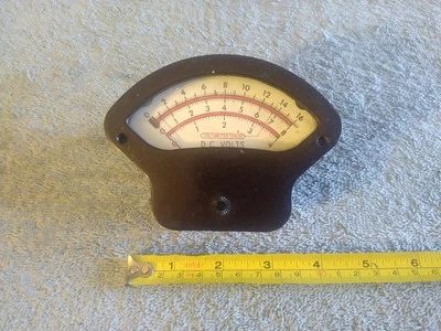 Винтажный солнечный электрический вольтметр постоянного тока 600-68 сделано в США - Изображение 1 из 4