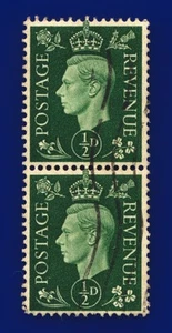 SG462 1937 1/2d verde Q1 par vertical usado dvhg - Imagen 1 de 3