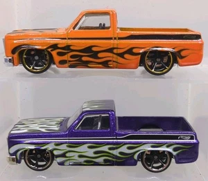 Hot Wheels 83 Chevy Silverado Showroom Hot Trucks orange lila 2013 Lot - Bild 1 von 7