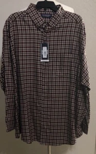 NWT MEN'S (2XB) ROUNDTREE & YORKE L/S BUTTON DOWN LUXURY COTTON SHIRT $59.50 - Picture 1 of 8