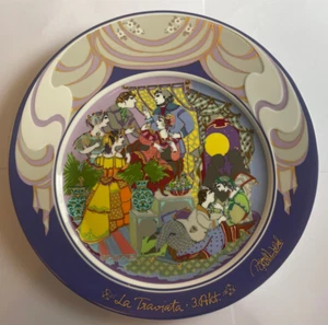 Plato de coleccionista Rosenthal Bjorn Wiinblad La Traviata Acto 3 31,5 cm - Imagen 1 de 7